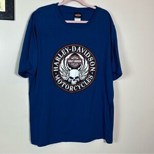 Harley-Davidson Dark Blue Skull Tee